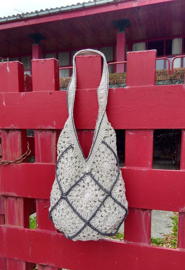 Bolso mosaico beige - Imagen 5