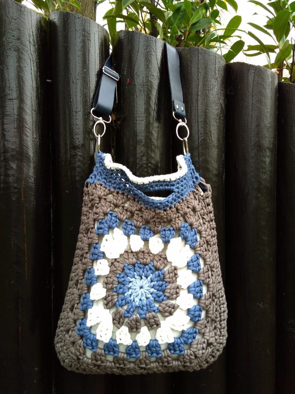 Bolso flor azul - Imagen 3